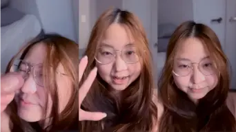 Cewek Kacamata Kena Crot di Muka Video by AVTub