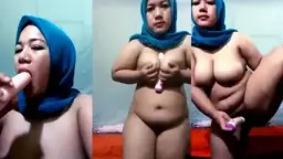 Jilbab Hijau Ustazah Mainin Dildo Video by BebasIndo