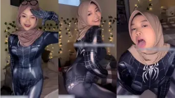 Trakteer Sheii Anathema Spiderwoman Cosplay Video by TubeV