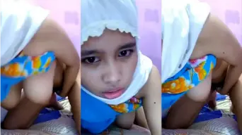 ABG Hijab Colmek Nungging Pengen Didoggy Video by Tube8